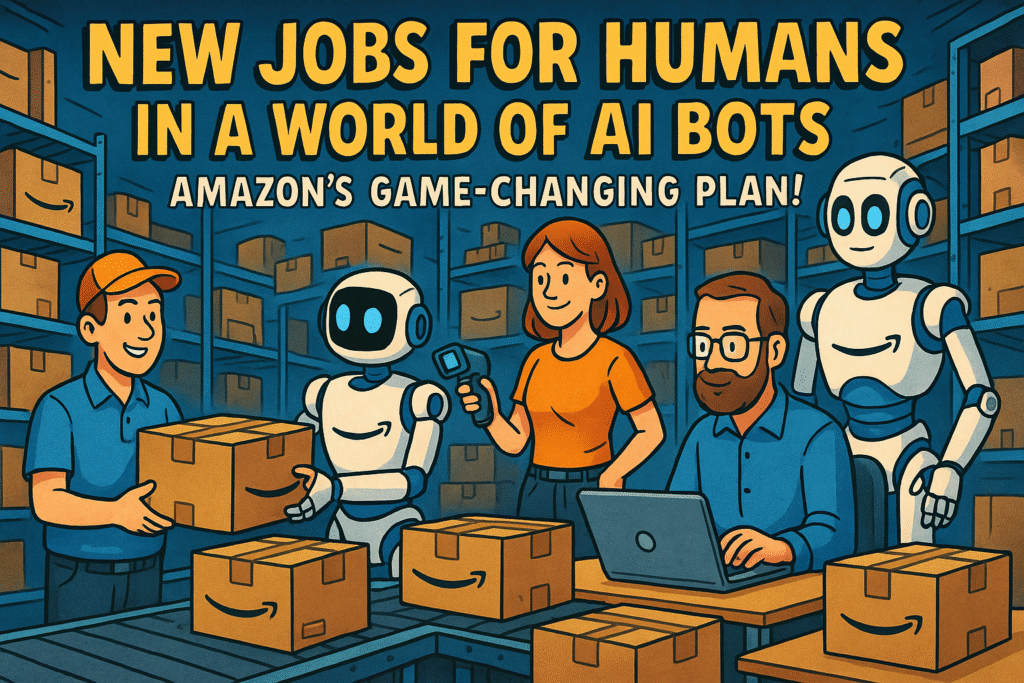 New jobs for humans in a world of AI Bots: Amazon's game-changing plan!