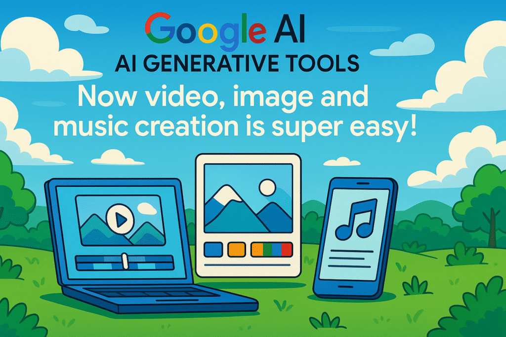 Google AI Generative Tools: Now video, image and music creation is super easy!