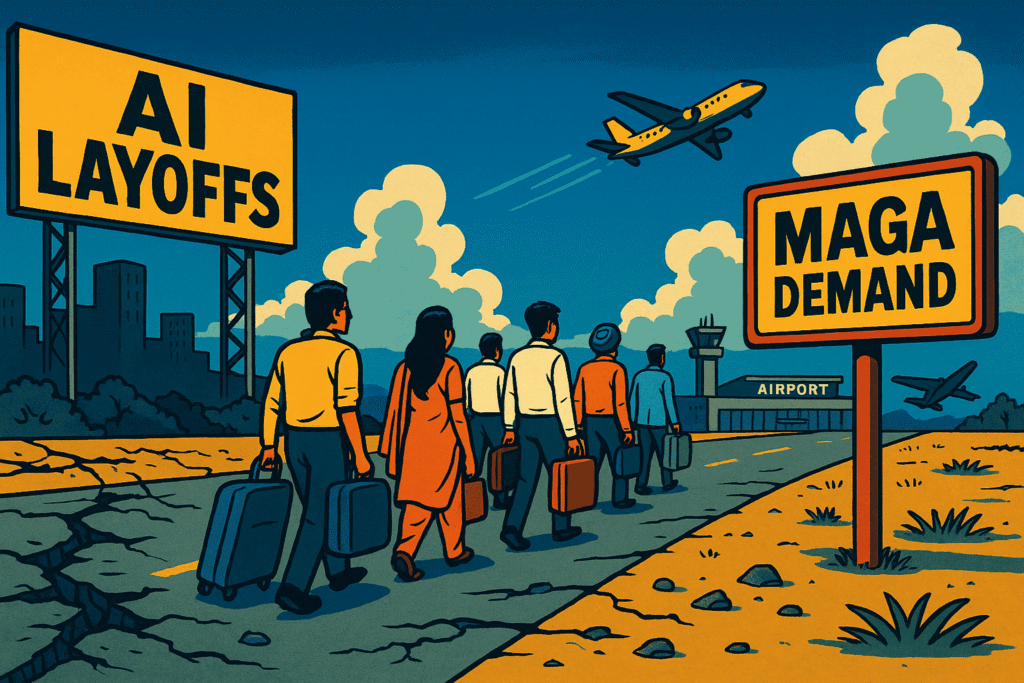 AI Layoffs and MAGA Demand: Indian Techies Leave the US?