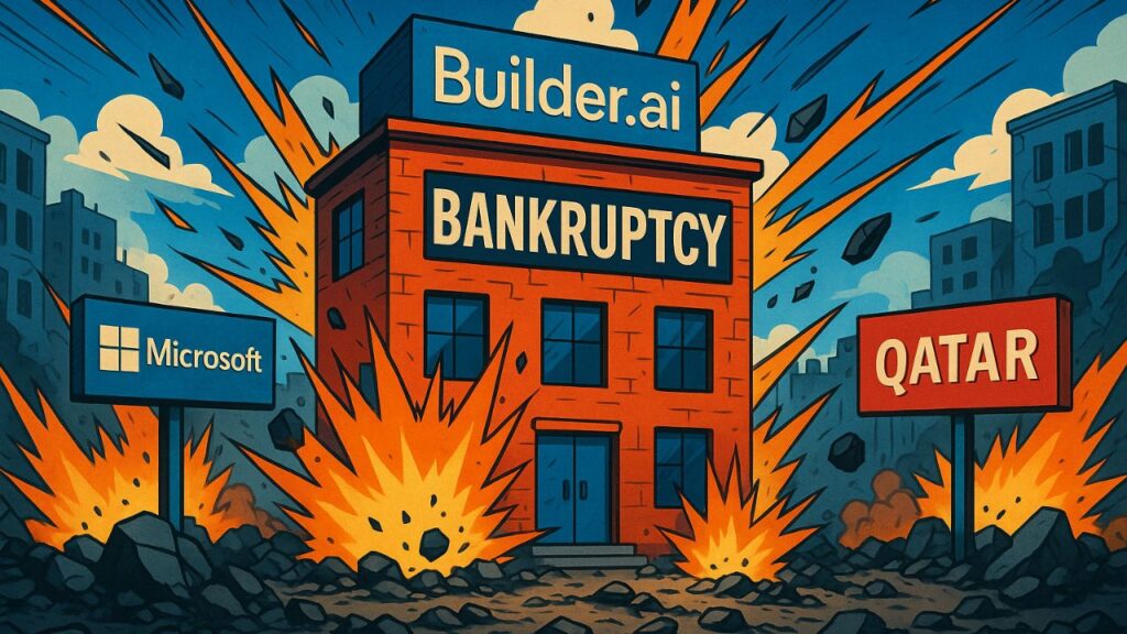 Builder.ai, Backed by Microsoft and Qatar, on the Verge of Bankruptcy