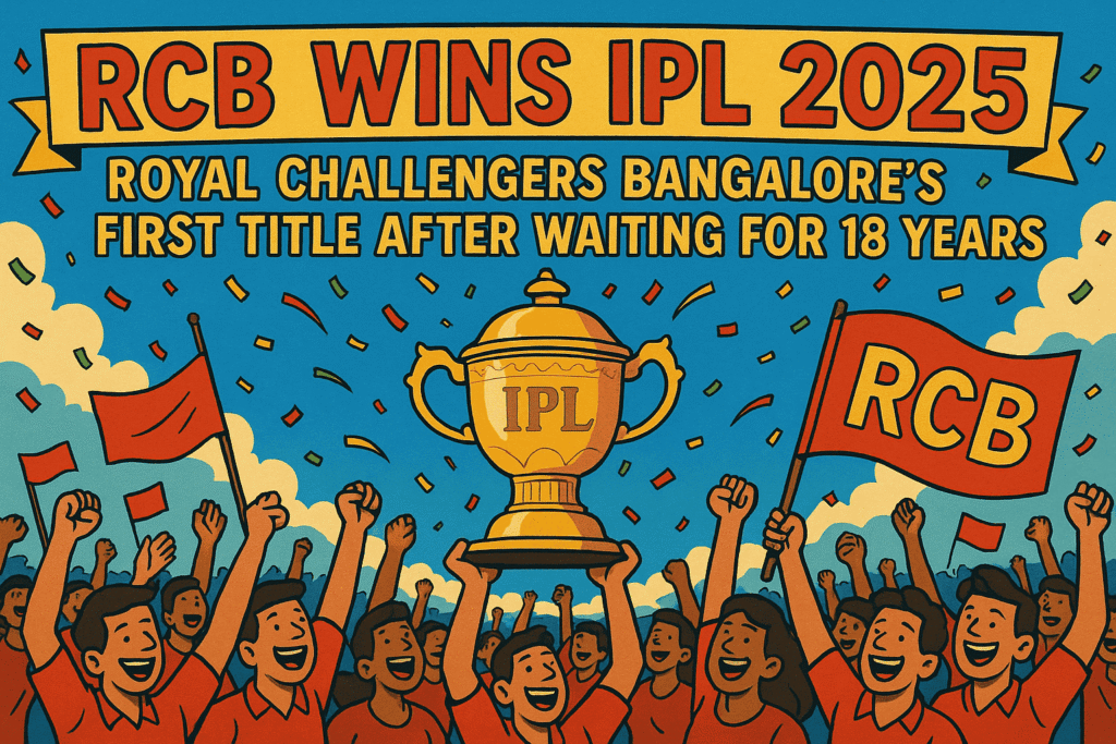 RCB Wins IPL 2025: Royal Challengers Bangalore's first title after waiting for 18 years